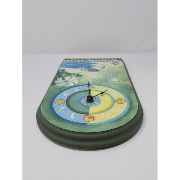 Vintage Coffee Theme Wooden Wall Clock Quartz Handmade Style Decor - Picture 6 of 7